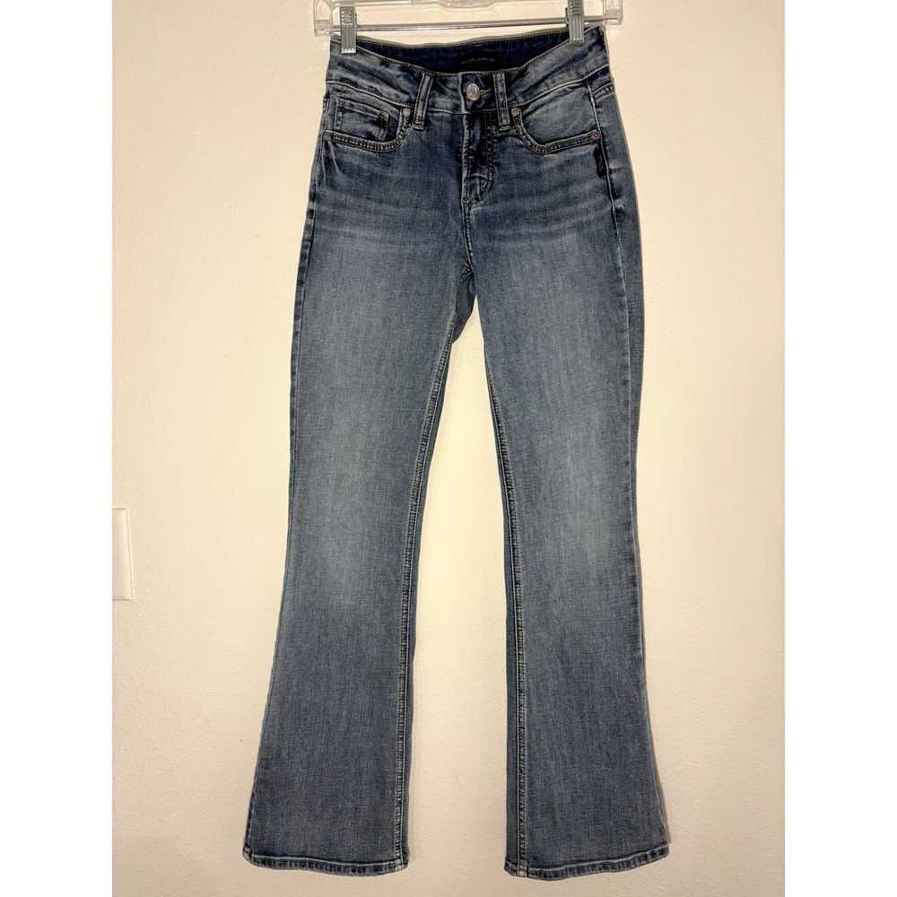 Silver Womens Jeans Suki Bootcut Mid Rise Sz 25W/31L Medium Wash